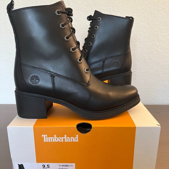 NIB Timberland Women's Dalston Vibe 6-Inch Boots in Black, size 9.5 - Picture 1 of 11